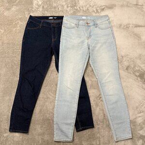 Old Navy Women's Super Skinny Mid- Rise Jeans Bundle- Denim Size 4 Short